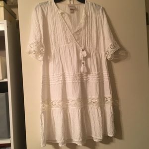 White Boho Dress